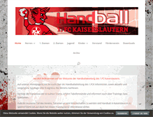 Tablet Screenshot of fck-handball.de